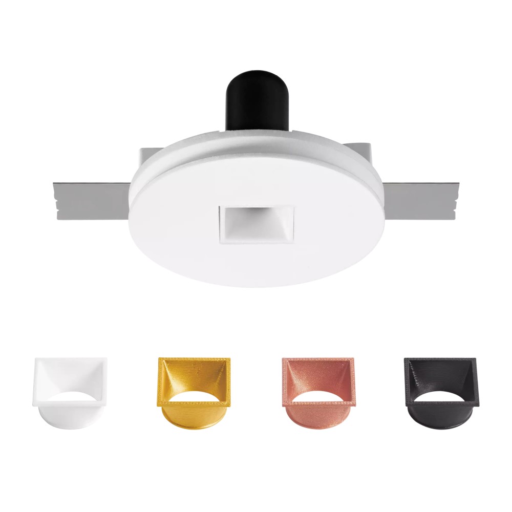 Gypsum ColoRing Square Recessed Ceiling Light