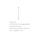 Jackie O JC Recessed Suspension Lamp