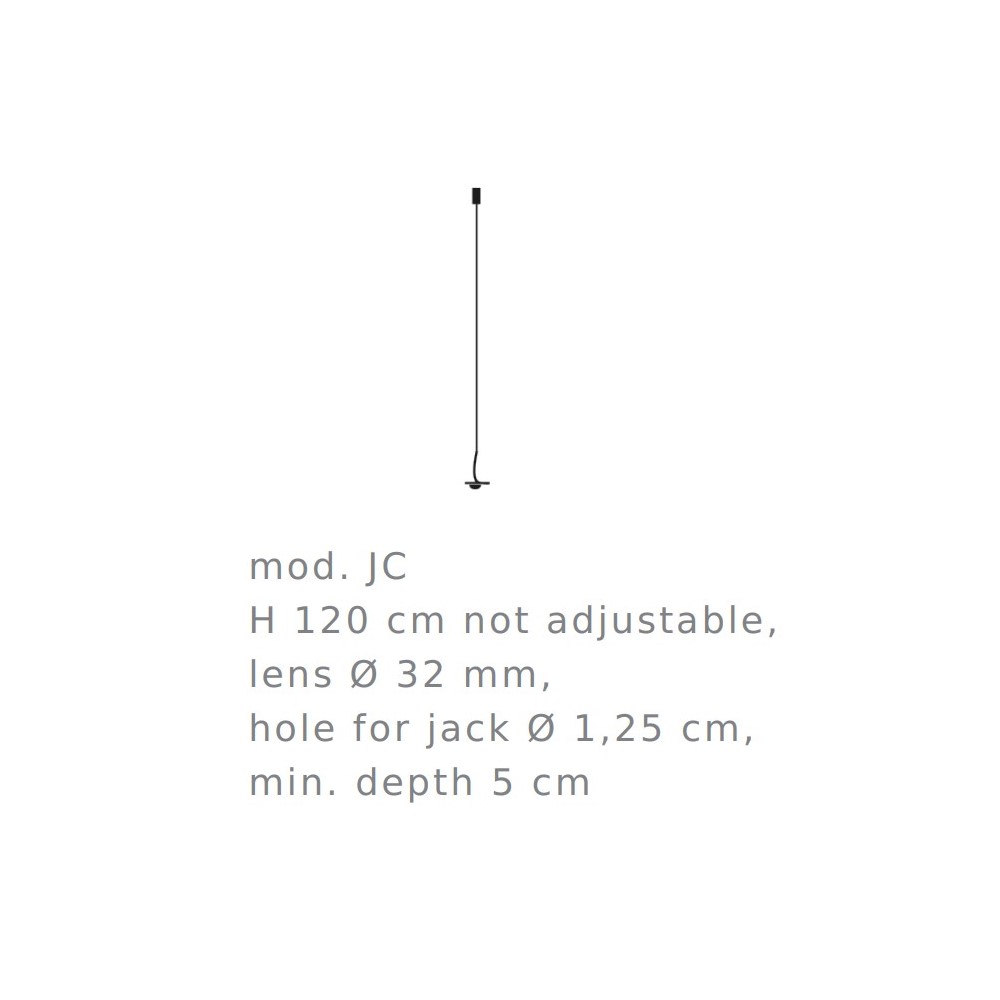Jackie O JC Recessed Suspension Lamp