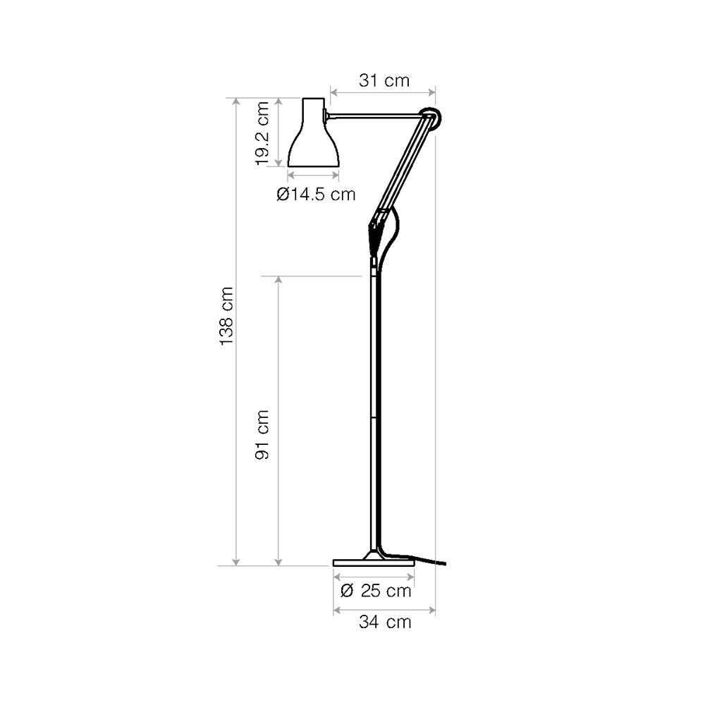 Type 75 Floor Lamp Margaret Howell Edition