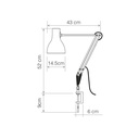 Type 75 Lamp with Desk Clamp