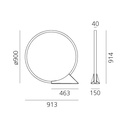 &quot;O&quot; Outdoor Floor Light