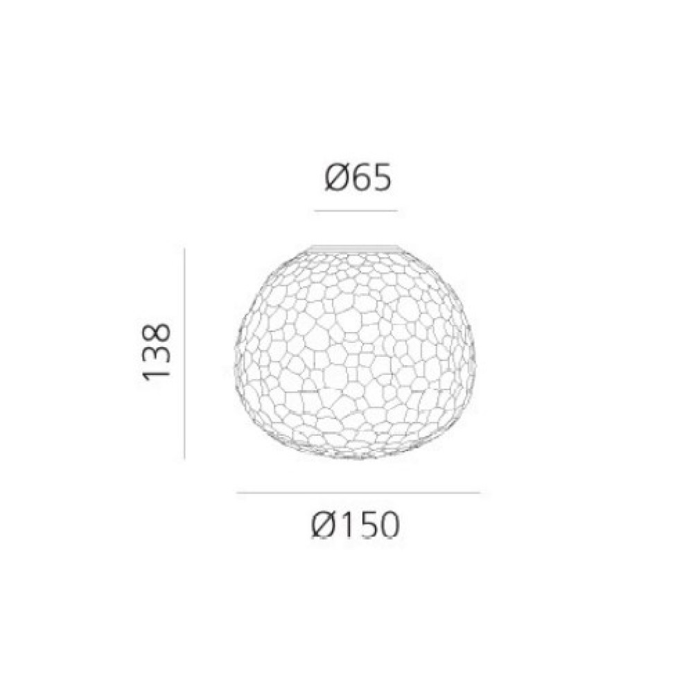 Meteorite E14 Wall and Ceiling Light