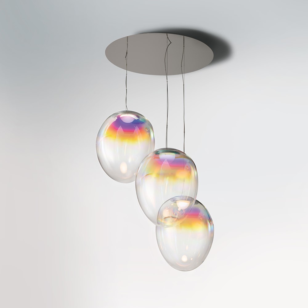 Stellar Nebula Cluster Circular Suspension Lamp