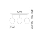 Stellar Nebula Cluster Linear Suspension Lamp