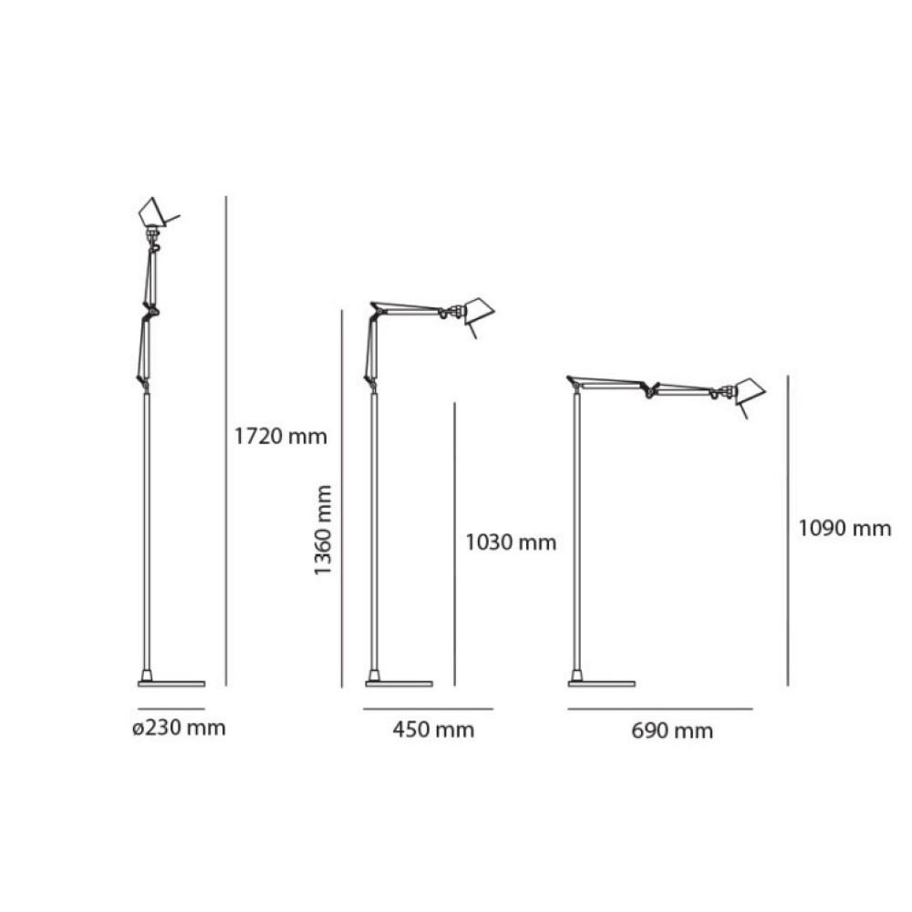 Tolomeo Micro LED Floor Lamp