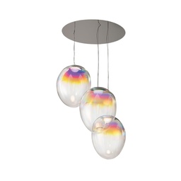 Stellar Nebula Cluster Circular Suspension Lamp
