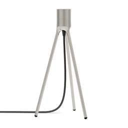 Tripod table brushed steel H 36 cm