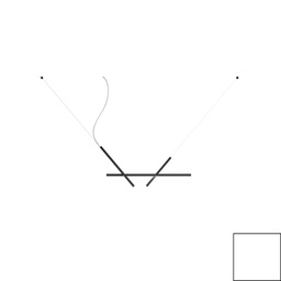 Across Suspension Lamp (White, 102cm, 2700K - warm white)