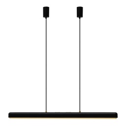 Hazel Branch Suspension Lamp (Black - Brass, 100cm)
