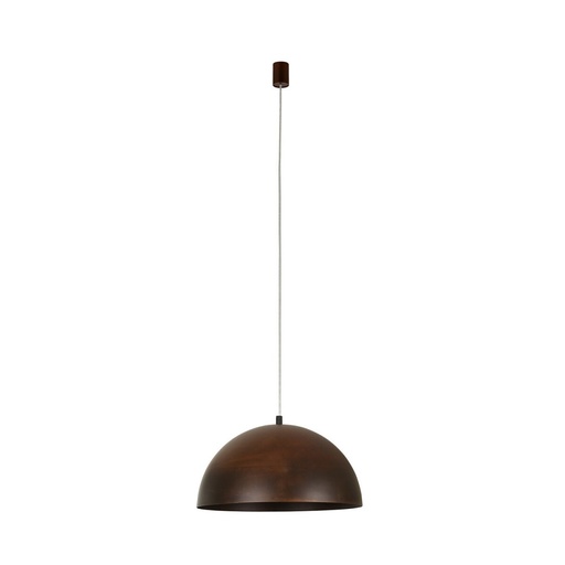 Hemisphere Rust Suspension Lamp