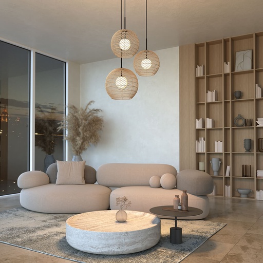 Cane Suspension Lamp