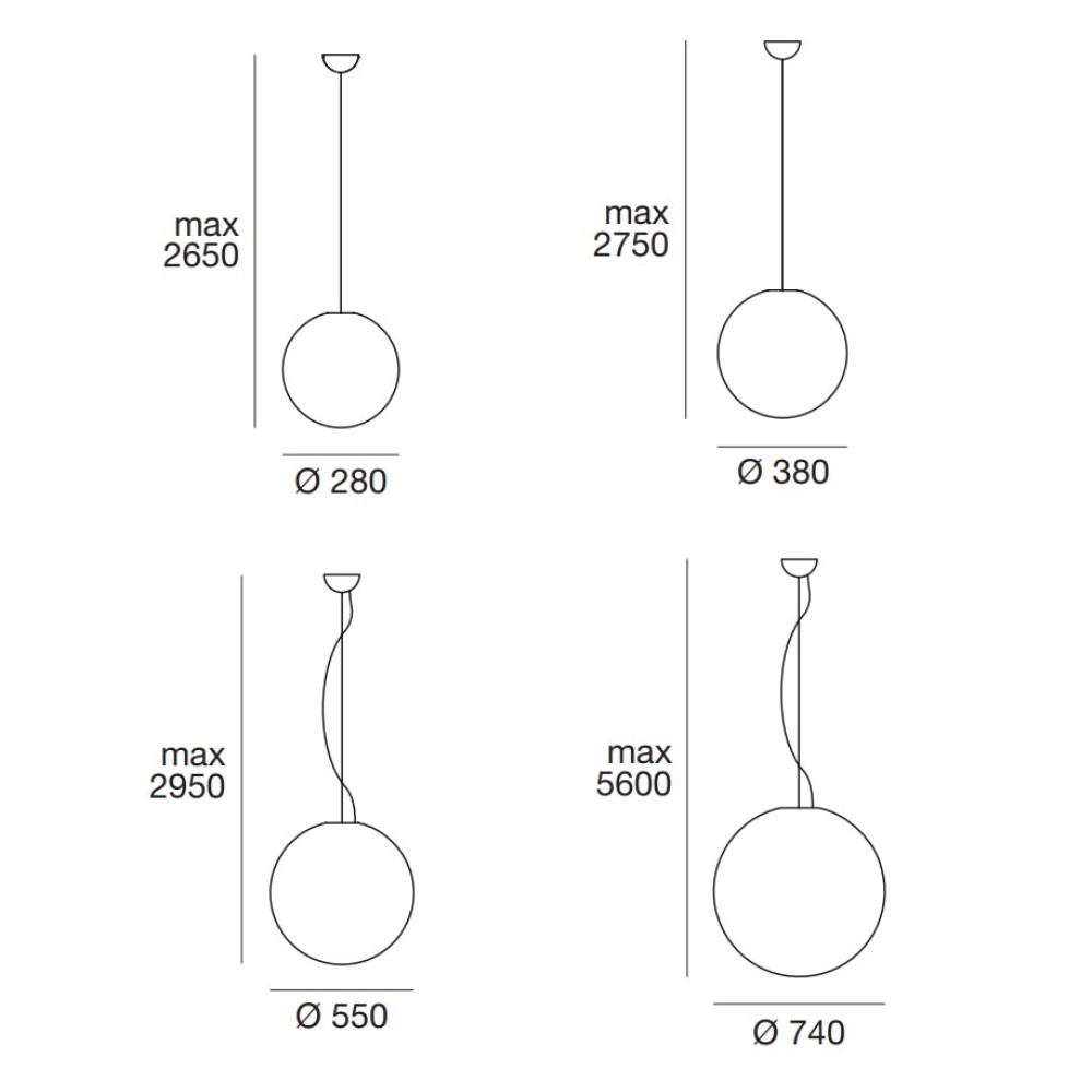 Oh! E27 Suspension Lamp