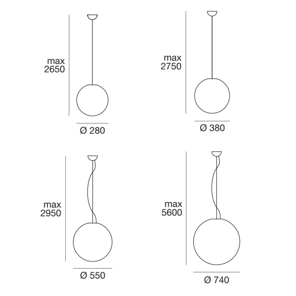 Oh! E27 Suspension Lamp