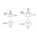 Oh! E27 3x Suspension Lamp