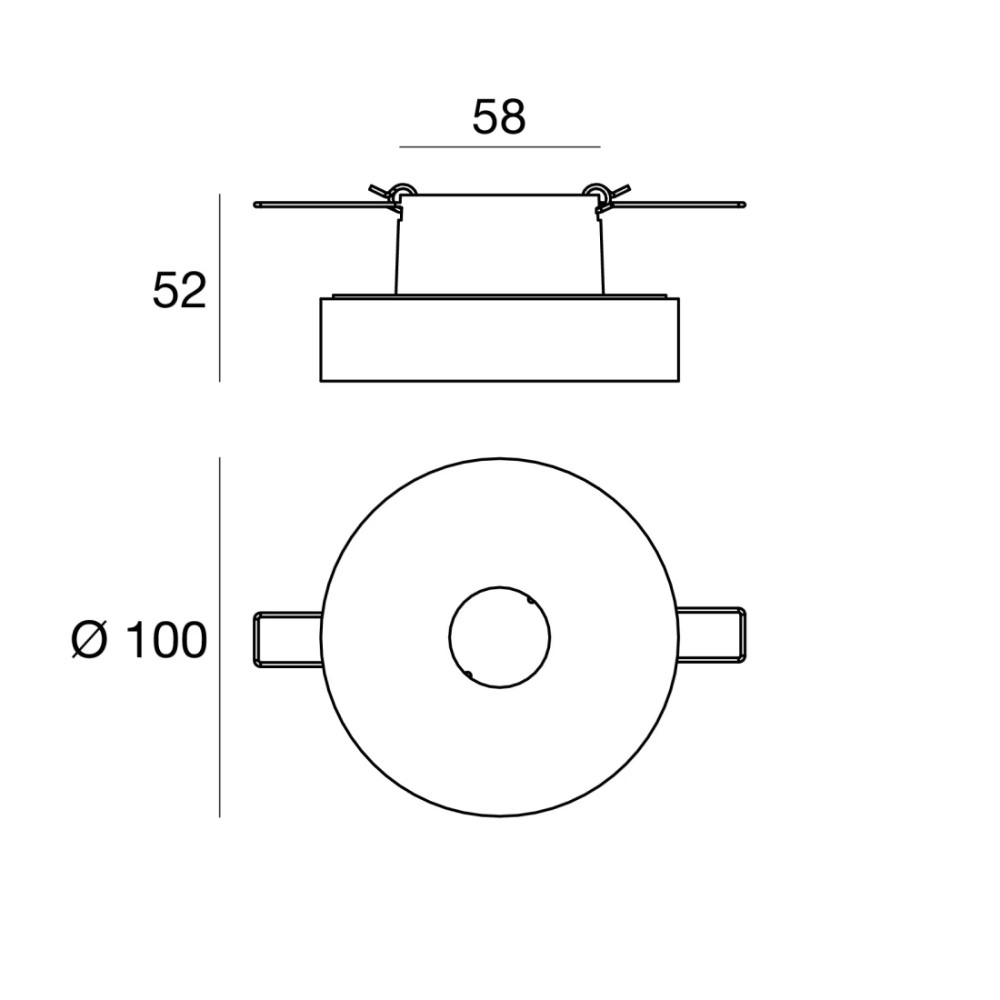 One to One Recessed Ceiling Light