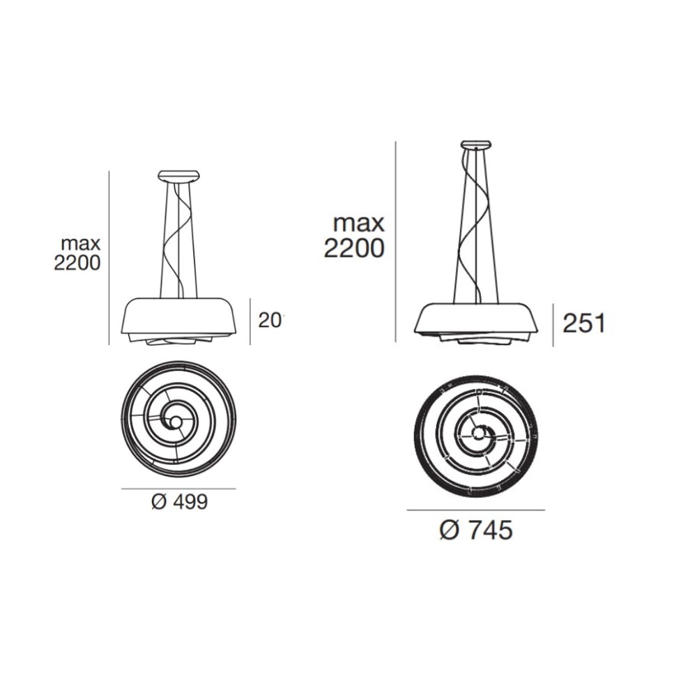 Rose Suspension Lamp