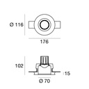 Gypsum_R Recessed Ceiling Light