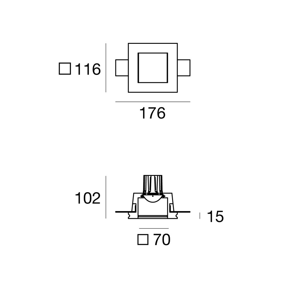 Gypsum_QD1 Recessed Ceiling Light