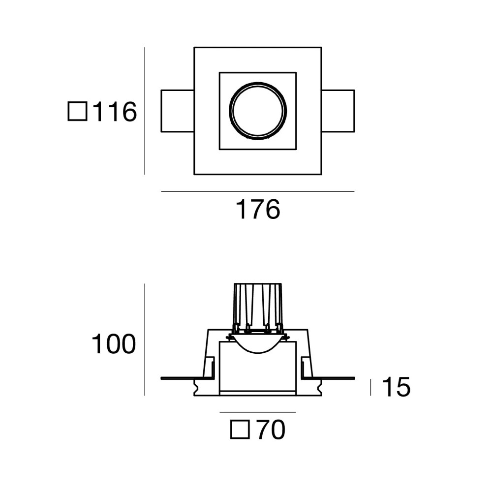 Gypsum_QC2 Recessed Ceiling Light