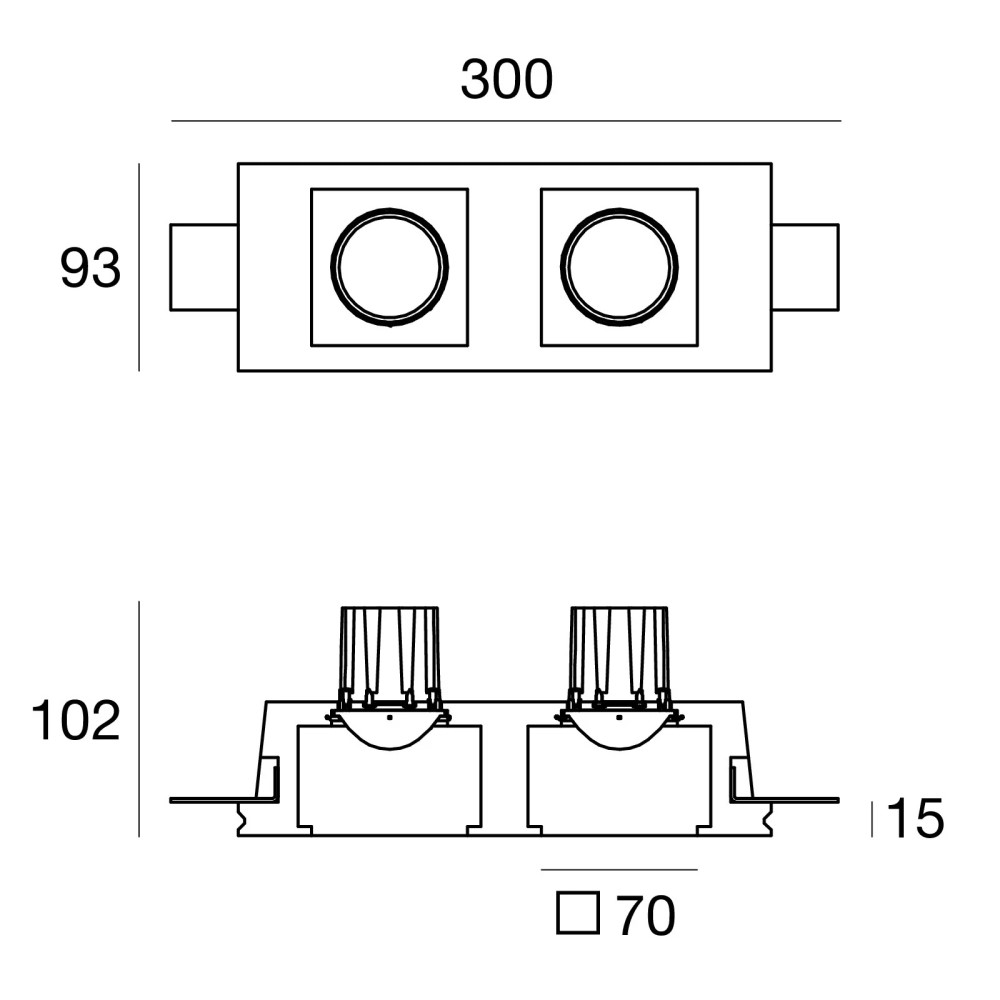 Gypsum_QC3 Recessed Ceiling Light