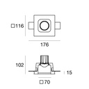 Gypsum_QRD Recessed Ceiling Light