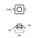 Gypsum_SQ Recessed Ceiling Light