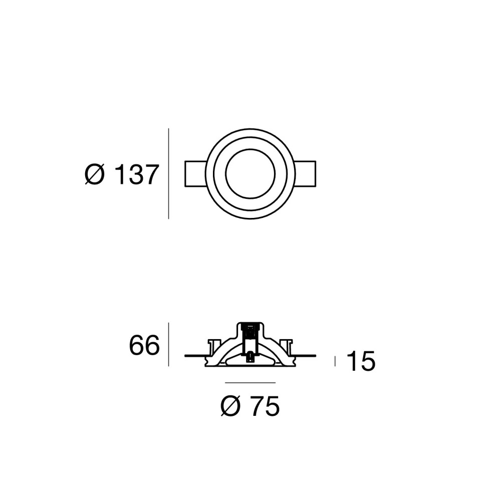 Gypsum_WR3 Recessed Wall Light