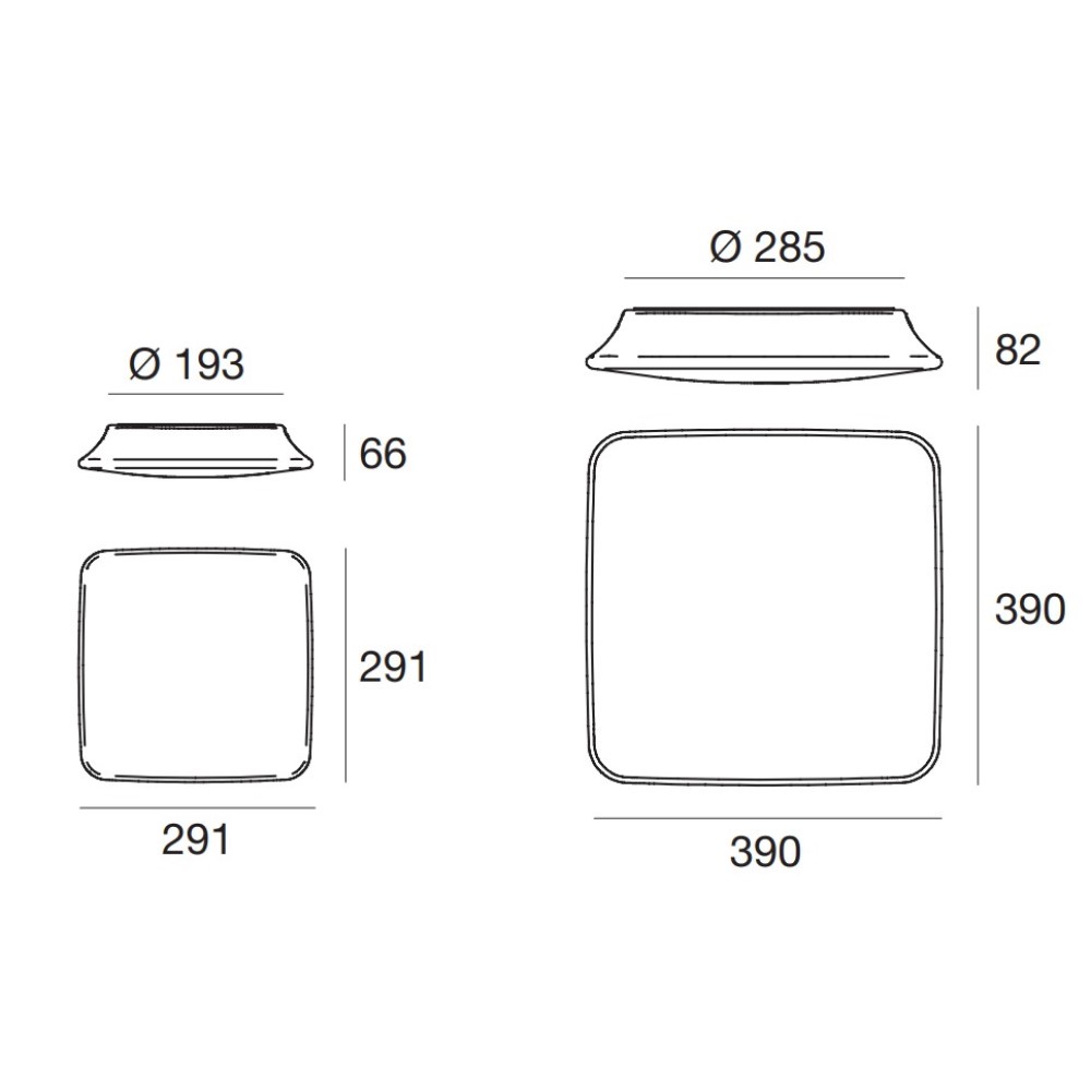 MyWhite_Q Outdoor Wall and Ceiling Light