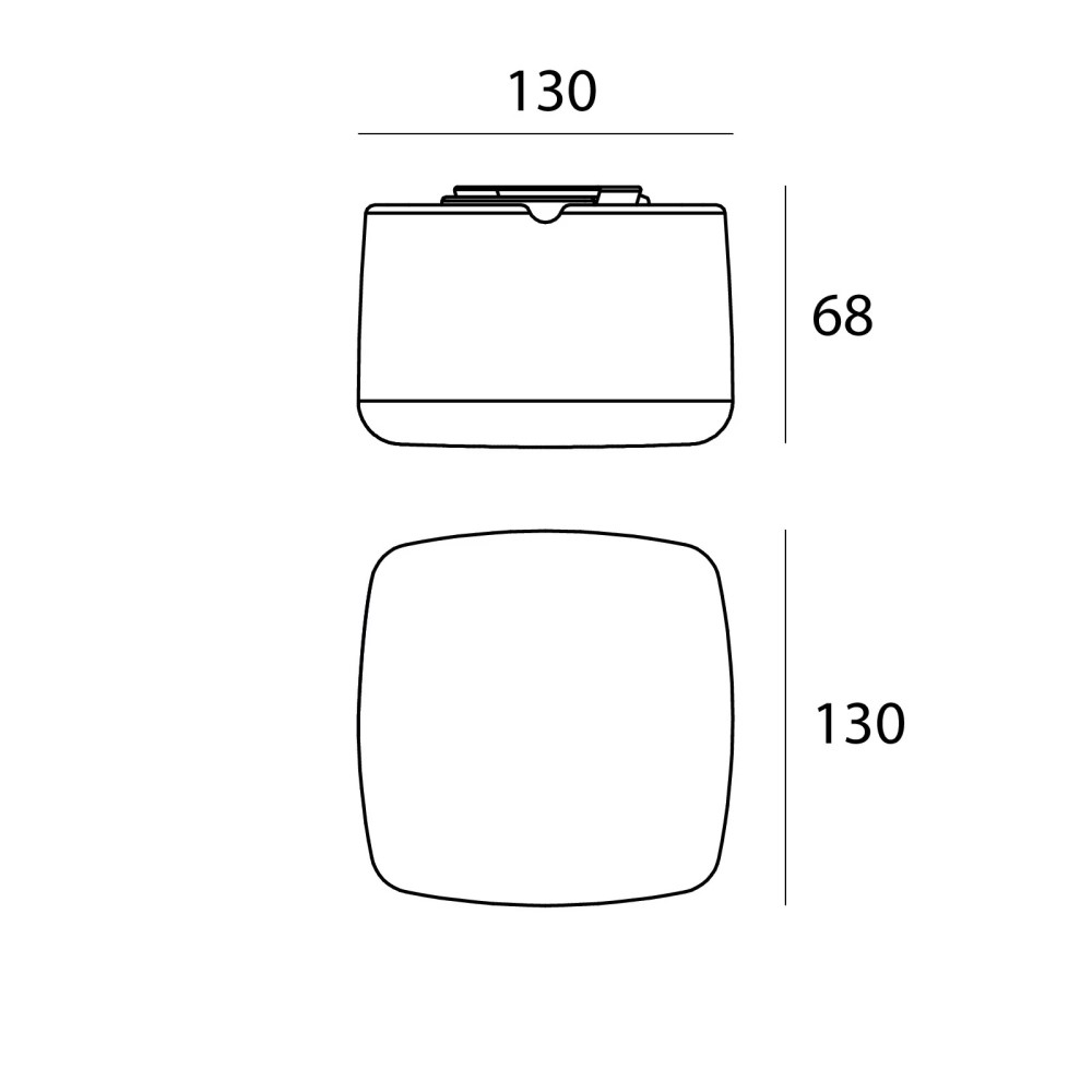 MiniWhite_Q Outdoor Wall and Ceiling Light