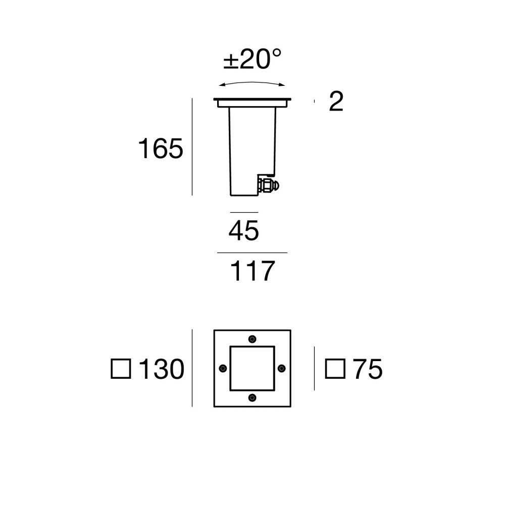 Texo_QJ Exterior in-ground Light