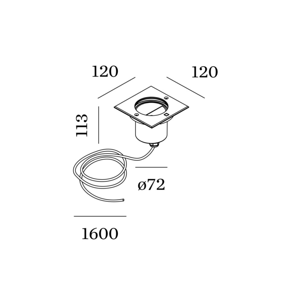 Chart Asym 1.2 Exterior in-ground Light