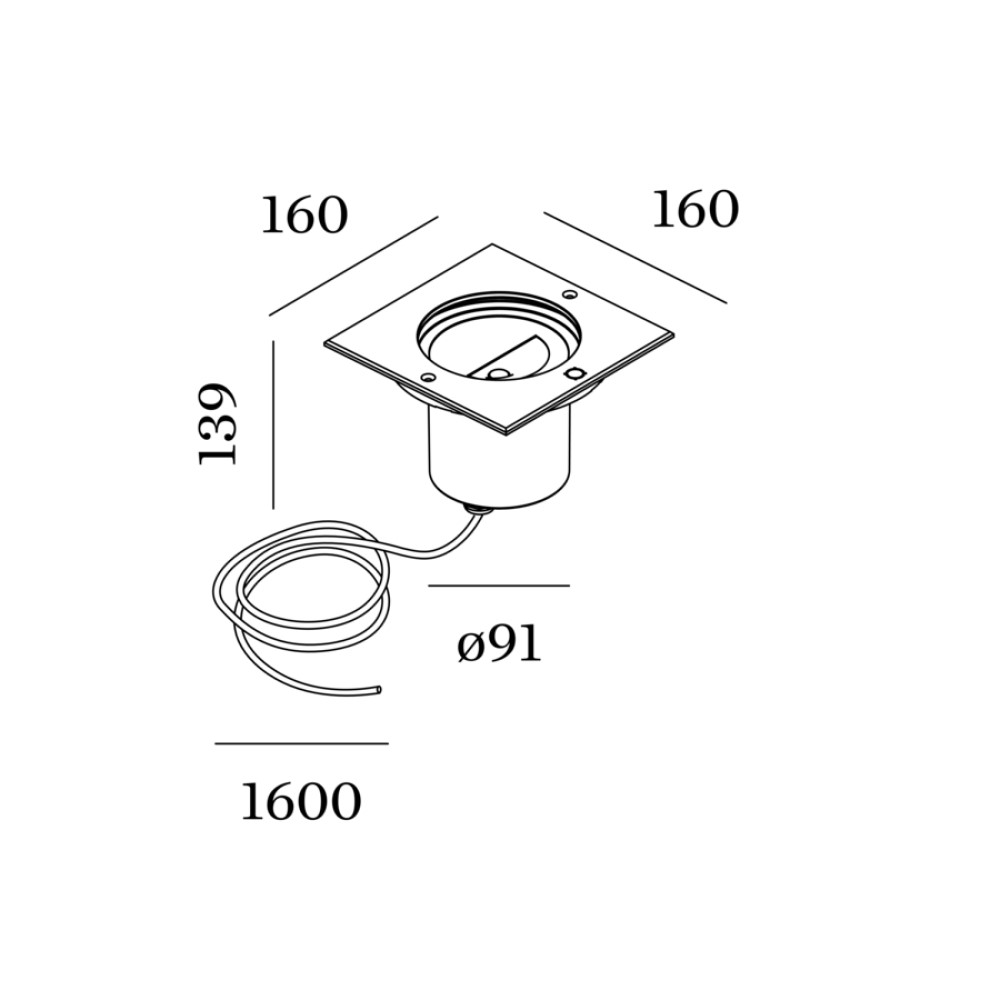 Chart Asym 1.6 Exterior in-ground Light