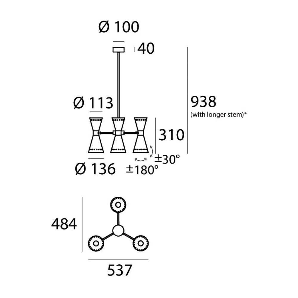 Megafono Suspension Lamp