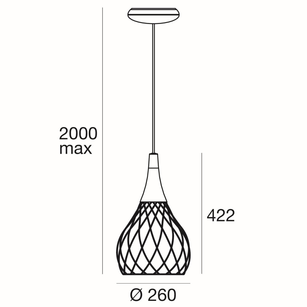 Mongolfier Suspension Lamp