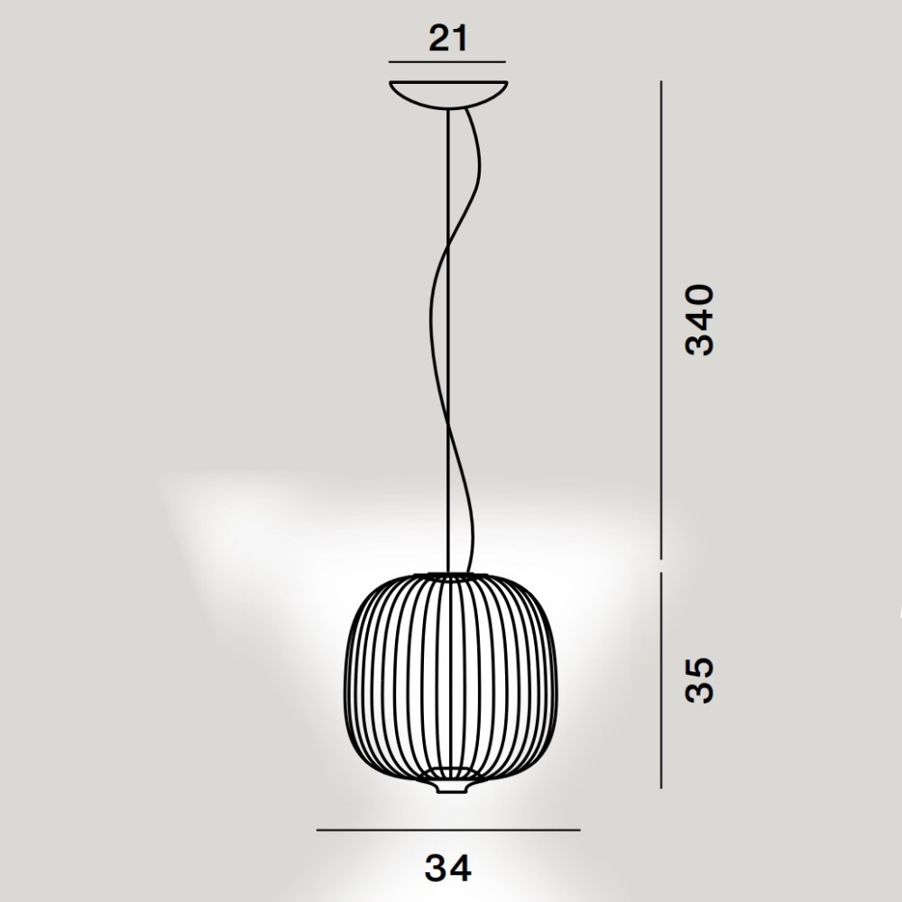 Spokes 2 Piccola Suspension Lamp
