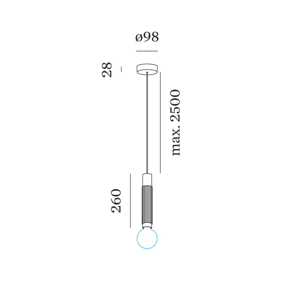 Trace 2.0 E27 Suspension Lamp