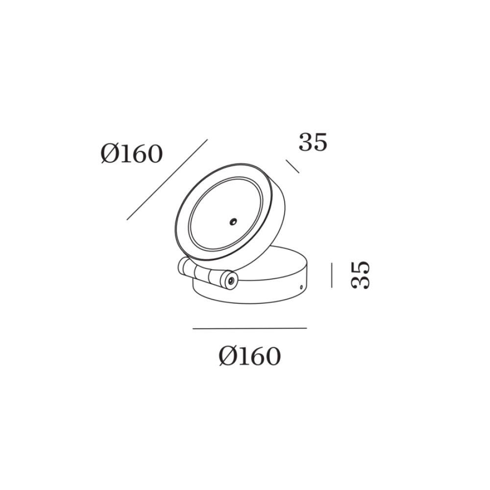 X-Beam Round Wall and Floor Floodlight