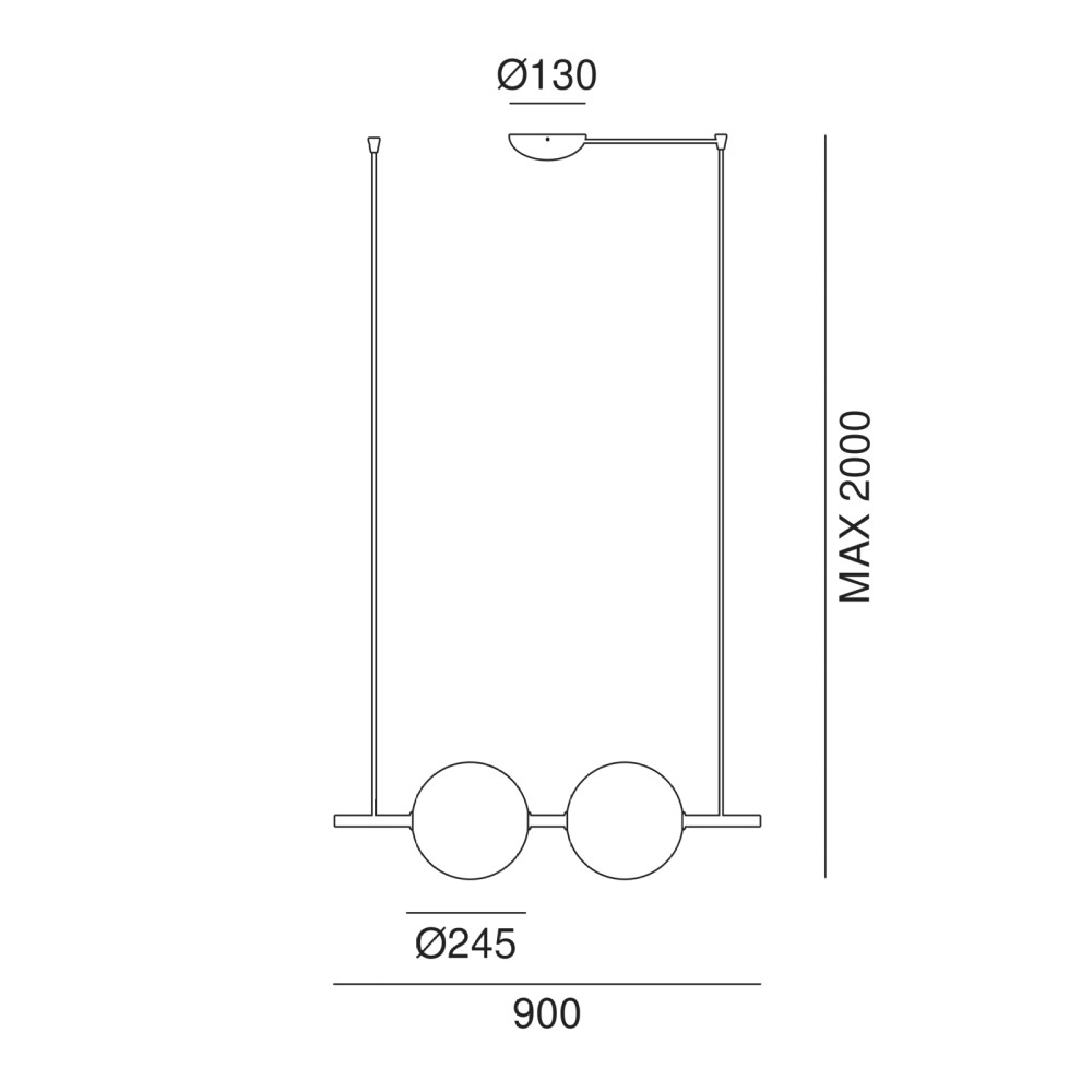 Alma 282.02. Suspension Lamp