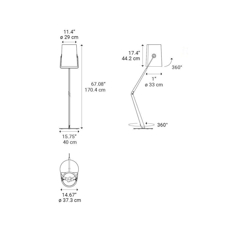 Fork Floor Lamp