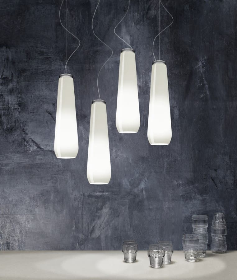 Glass Drop Suspension Lamp