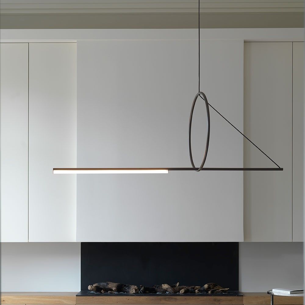 Cercle &amp; trait Suspension Lamp