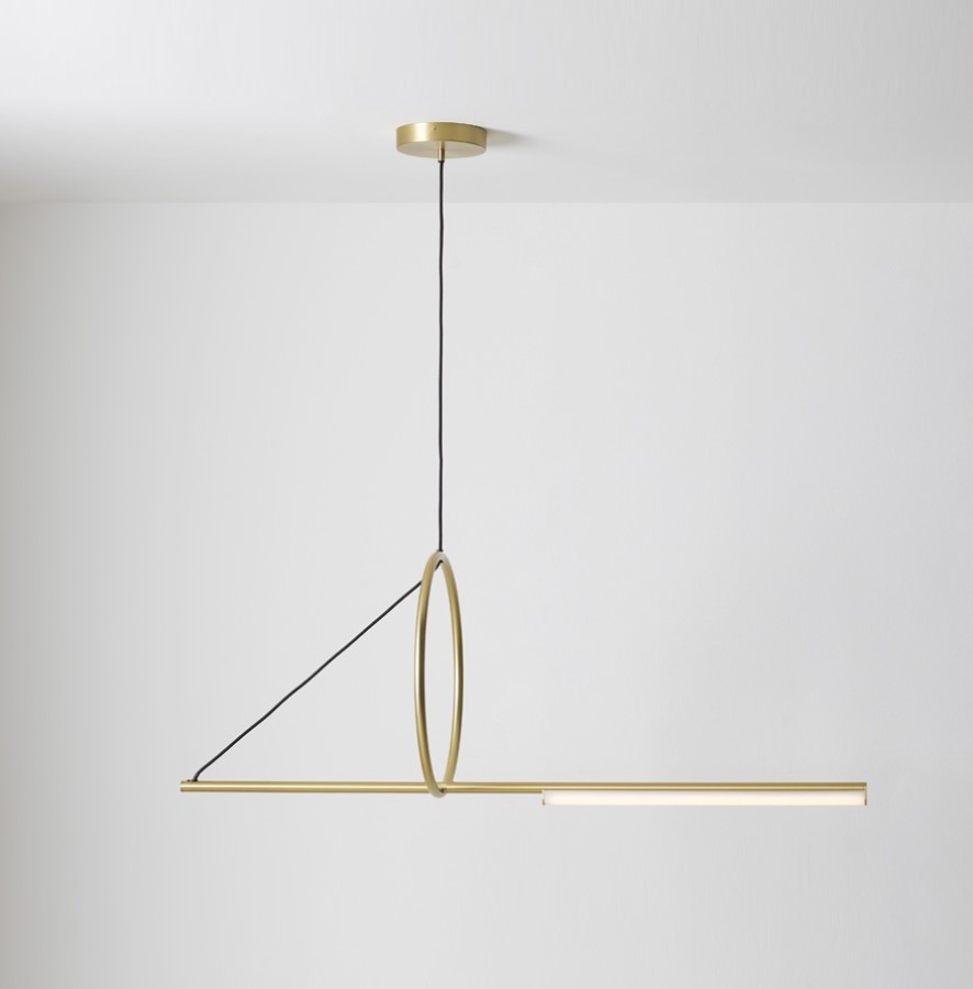 Cercle &amp; trait Suspension Lamp