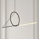 Cercle &amp; trait Suspension Lamp