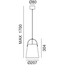 Bell 287.01. Suspension Lamp