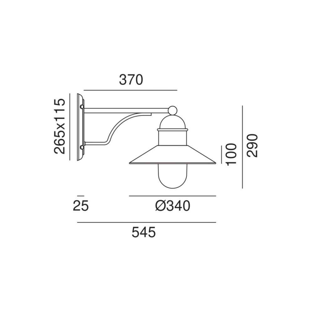 Borgo 244.25 Outdoor Wall Light