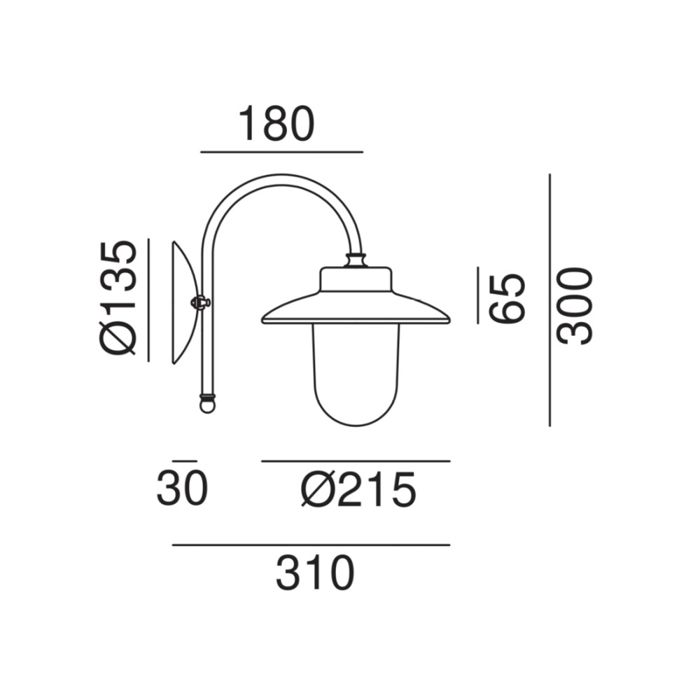 Calmaggiore Outdoor Wall Light