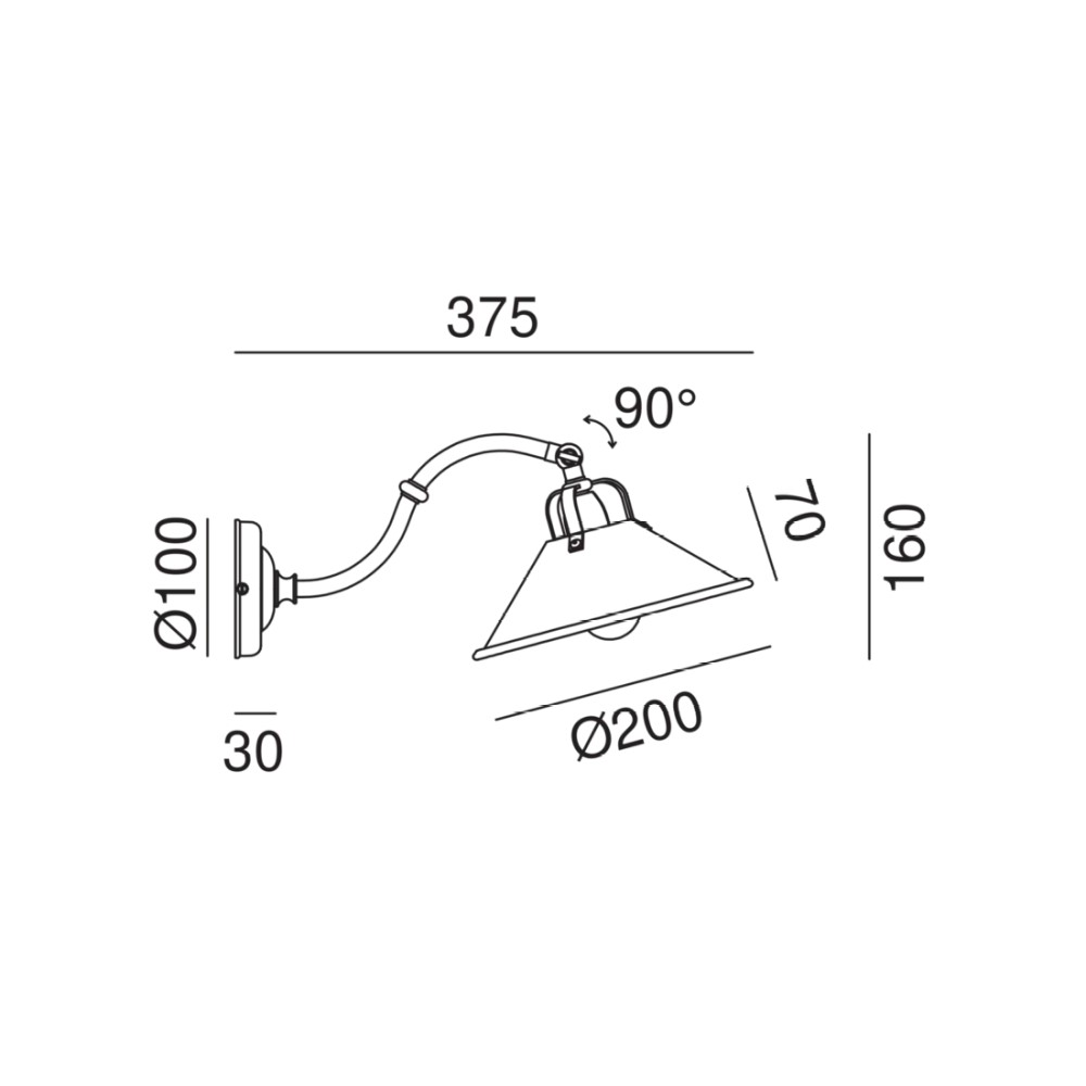 Cascina 204.04. Wall Light