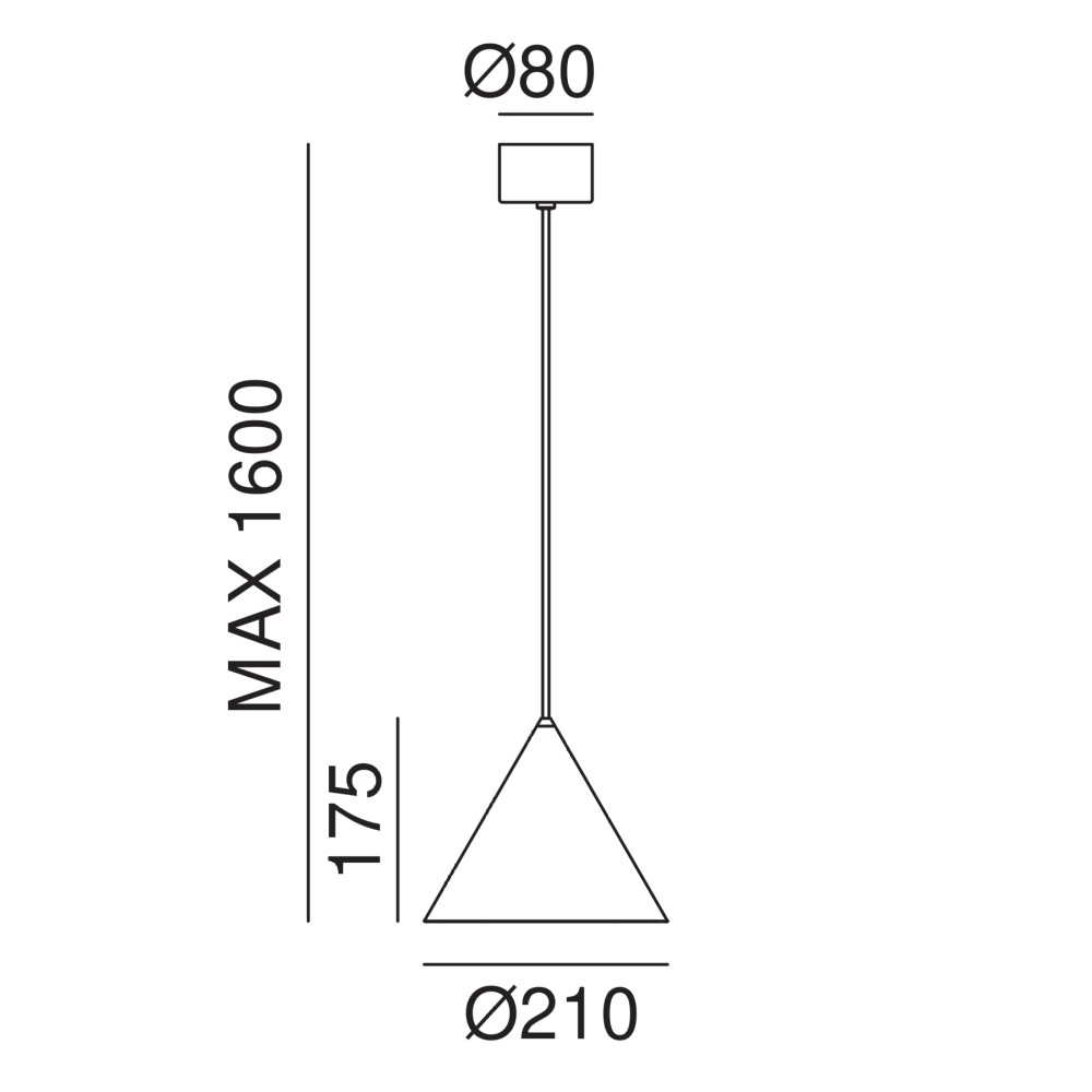 Cone 286.01. Suspension Lamp