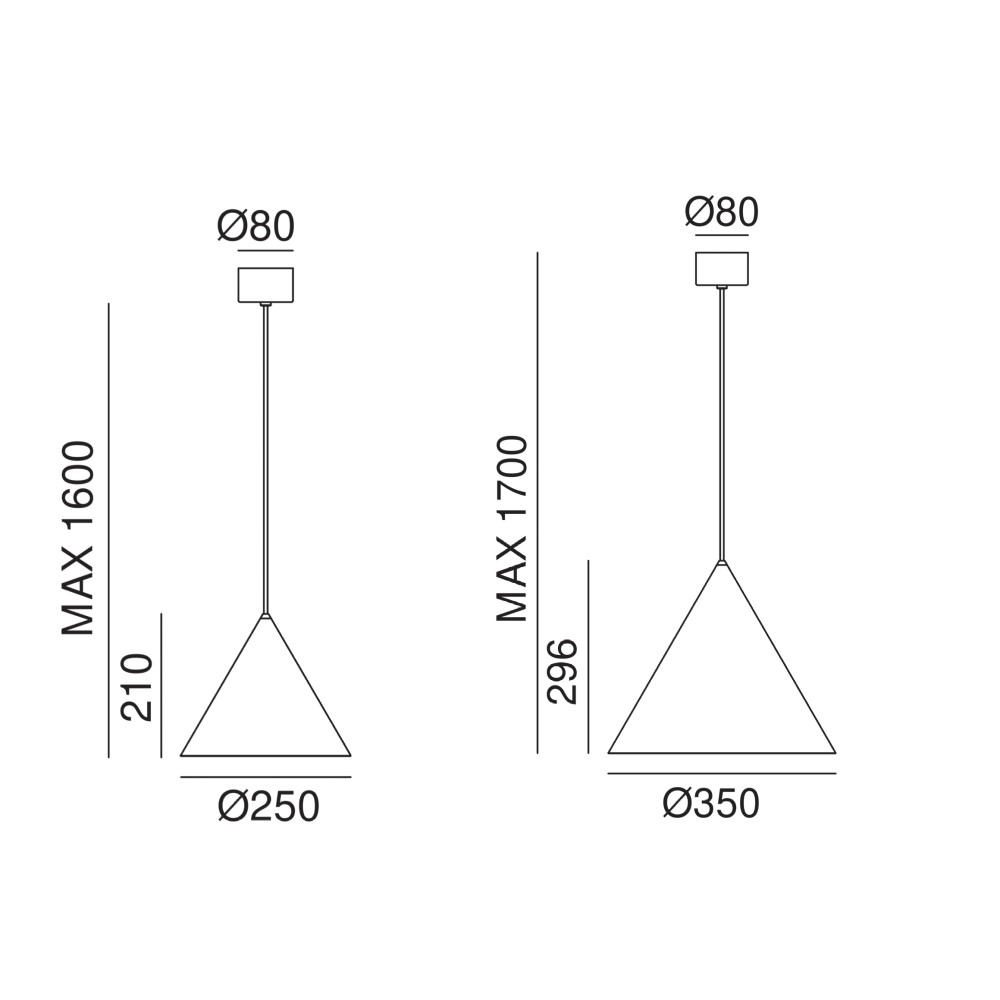 Cone Outdoor Suspension Lamp